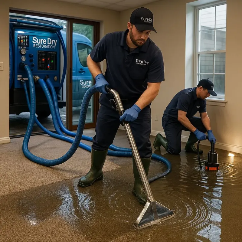 Water Extraction and Removal process in De Leon, TX